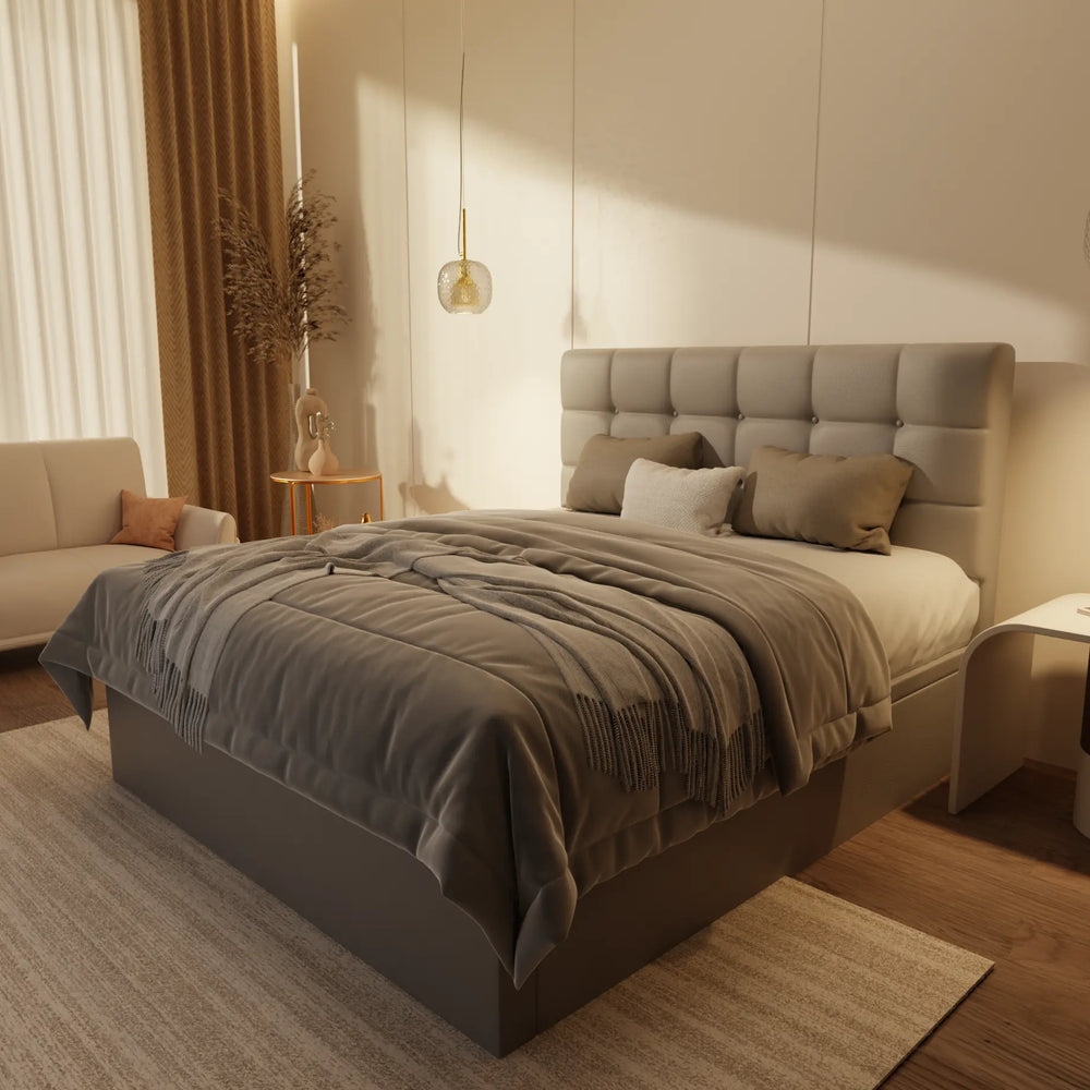 Mancine Genuine Leather Storage Bed (Gas Lift) XYXBED