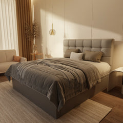 Mancine Genuine Leather Storage Bed (Gas Lift) XYXBED