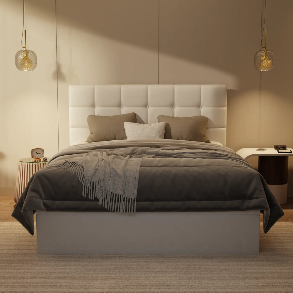 Mancine Genuine Leather Storage Bed (Gas Lift) XYXBED