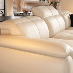 Wriggs Leather Electric Sofa Bed (Water Repellent & App + Remote Control) - Esteller