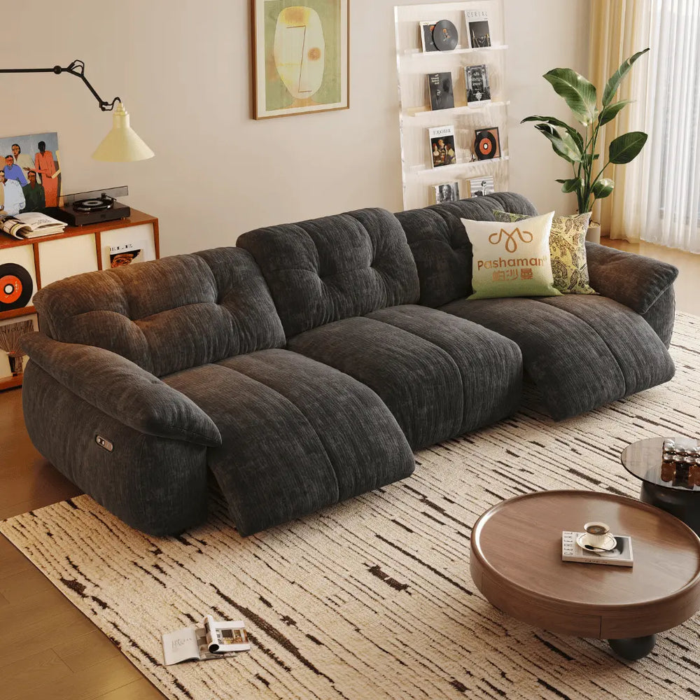 Lorenza Fabric Recliner Sofa (Water Repellent) - Esteller