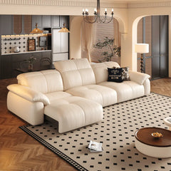 Wriggs Leather Electric Sofa Bed (Water Repellent & App + Remote Control) - Esteller