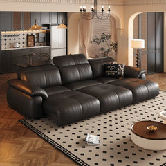 Wriggs Leather Electric Sofa Bed (Water Repellent & App + Remote Control) - Esteller