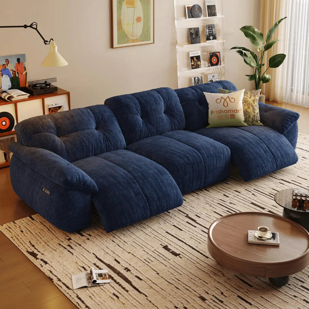 Lorenza Fabric Recliner Sofa (Water Repellent) - Esteller