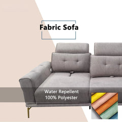 Ceyra Fabric Adjustable Headrest Sofa (Pet Friendly & Easy Clean) - Esteller