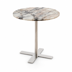 Cavelle Round Luxury Stone Side Table