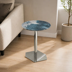 Mariselle Round Luxury Stone Side Table
