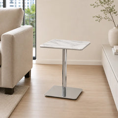 Caelora Square Luxury Stone Side Table