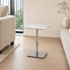 Caelora Square Luxury Stone Side Table