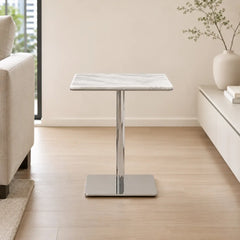 Caelora Square Luxury Stone Side Table