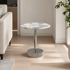 Orlena Round Luxury Stone Side Table