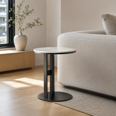 Ravienne Round Luxury Stone Side Table