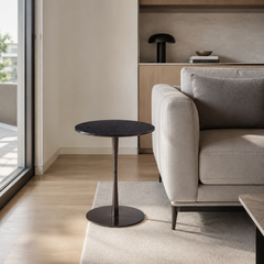 Corvello Luxury Stone Round Side Table