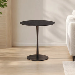 Corvello Luxury Stone Round Side Table