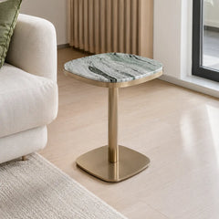 Verdelune Luxury Stone Square Side Table