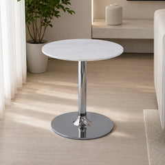Avelisse Luxury Stone Round Side Table
