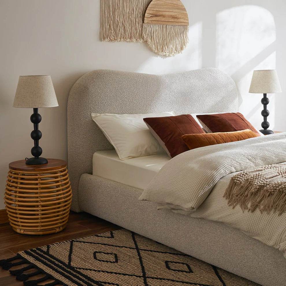 Megafurniture | Bondi Boucle Fabric Bed Frame | Bed