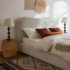 Megafurniture | Bondi Boucle Fabric Bed Frame | Bed