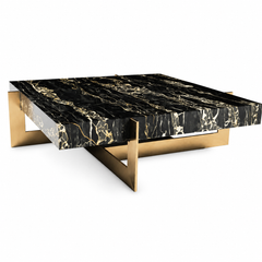 Liquefy Luxury Stone Square Coffee Table