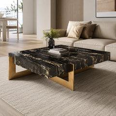 Liquefy Luxury Stone Square Coffee Table