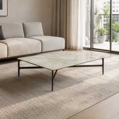 Sorevane Luxury Stone Square Coffee Table