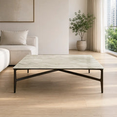 Sorevane Luxury Stone Square Coffee Table