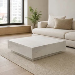 Shimmer Luxury Stone Square Coffee Table
