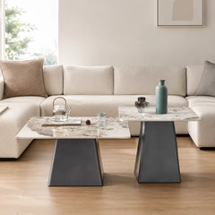 Elarion Luxury Stone Coffee Table Set