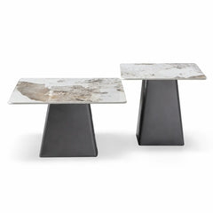 Elarion Luxury Stone Coffee Table Set