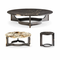 Valdoren Luxury Stone Coffee Table Set