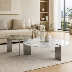Norevane Luxury Stone Coffee Table Set