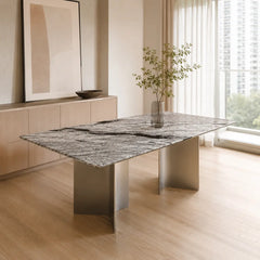 Amalfi Rectangular Luxury Stone Dining Table