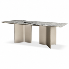 Amalfi Rectangular Luxury Stone Dining Table