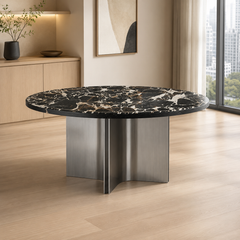 Portofino Round Luxury Stone Dining Table