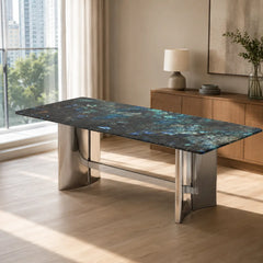 Capri Rectangular Luxury Stone Dining Table