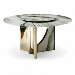 Positano Round Luxury Stone Dining Table