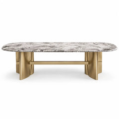 Lucca Rectangular Luxury Stone Dining Table