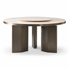 Mondrian Round Luxury Stone Dining Table