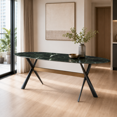 Verdalune Prada Green Luxury Stone Dining Table