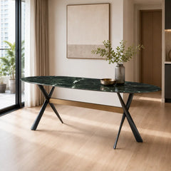 Verdalune Prada Green Luxury Stone Dining Table