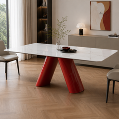 Ravellia Karakata White Luxury Stone Dining Table