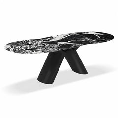 Bulgavere Bulgari Black Luxury Stone Dining Table