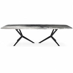 Hargrove Oreo Grey Luxury Stone Dining Table