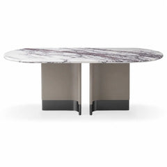 Adonelle Lilac White Luxury Stone Dining Table