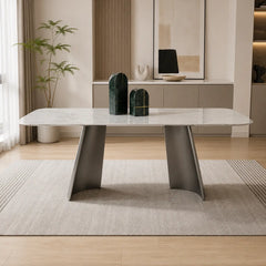 Arcavelle White Luxury Stone Dining Table