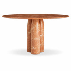 Rosavelle Red Cave Stone Round Dining Table