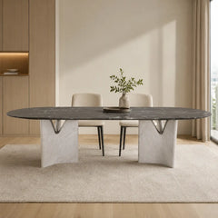 Infinitree Grey Luxury Stone Dining Table