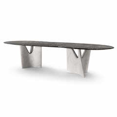 Infinitree Grey Luxury Stone Dining Table