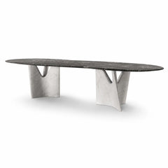 Infinitree Grey Luxury Stone Dining Table