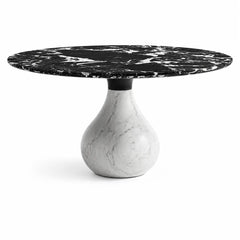 Rochevella Black Marble Round Dining Table